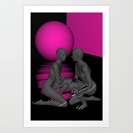 go pink -8- Art Print