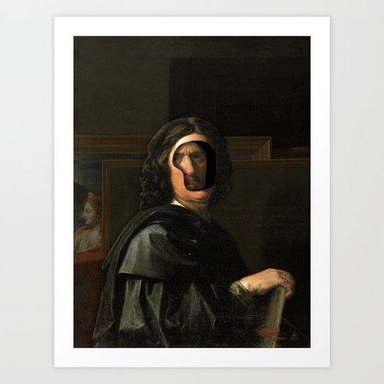 The Man behind Art Print
