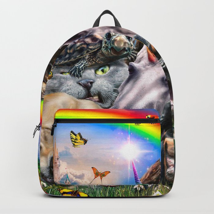 Rainbow Unicorn Animal Selfie Backpack