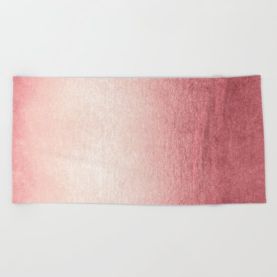 Simply Rose Gold Twilight Beach Towel