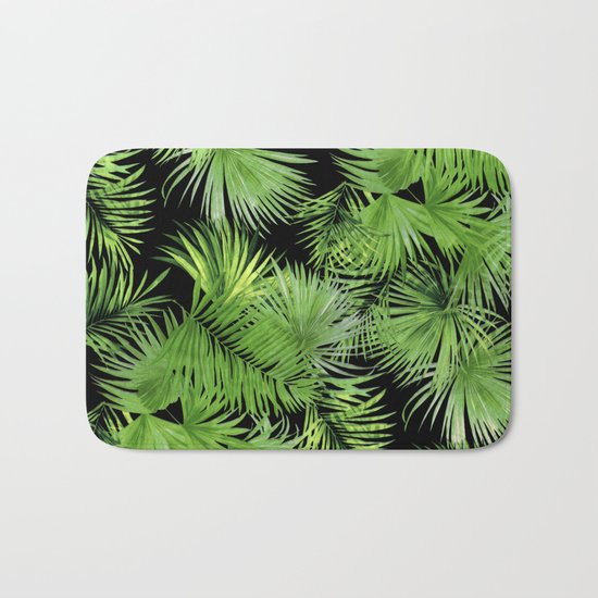 Palm Pattern Bath Mat