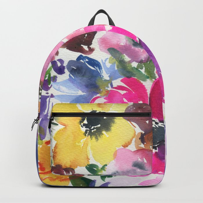 rainbow floral pattern N.o 5 Backpack