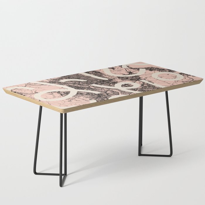 KYOTO - JAPAN. Pink City Map Coffee Table