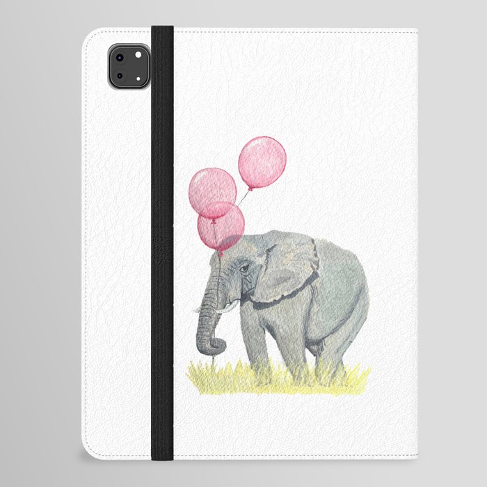 Elephant with Balloons iPad Folio Case