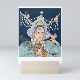 Lady Winter Mini Art Print