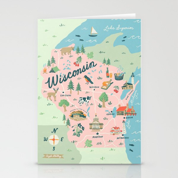 Wisconsin Stationery Cards