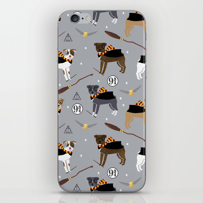 Pitbull witch wizard magic dog breed gifts iPhone Skin