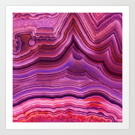 Mystic agate stone Art Print