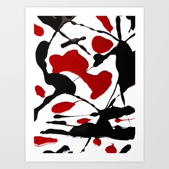 BLOOD IN Art Print