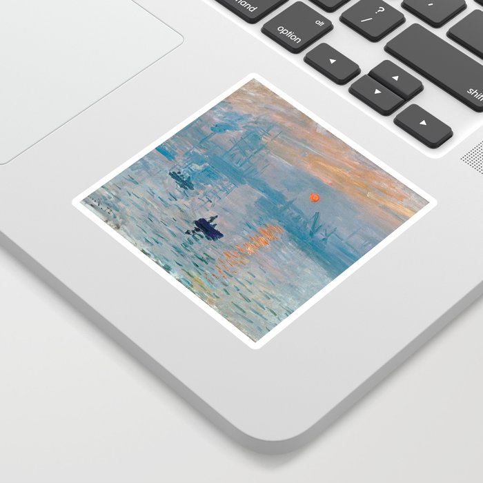 Claude Monet Impression Sunrise Sticker