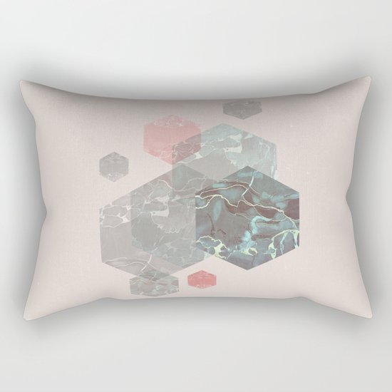 Exagonal Love Rectangular Pillow