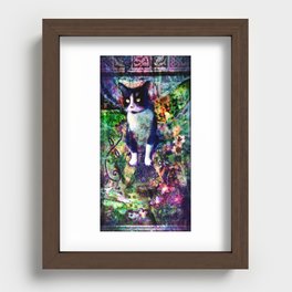 Cat Ink Fantasy Recessed Framed Print