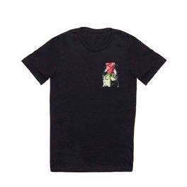 Rose Watercolor Red Flower Painting Floral Flowers T Shirt