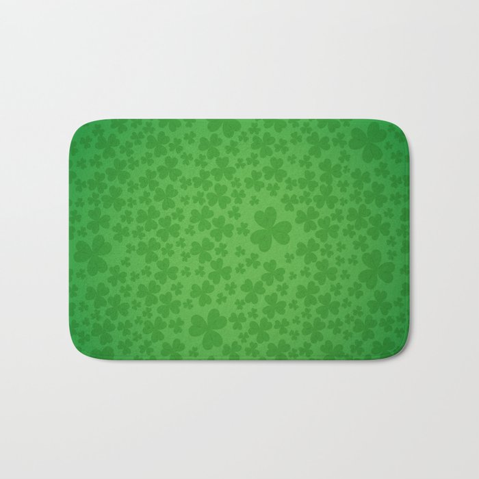 irish, ireland, shamrock, irish gifts women, luck of the irish, irish gift, three leaf clover Bath Mat