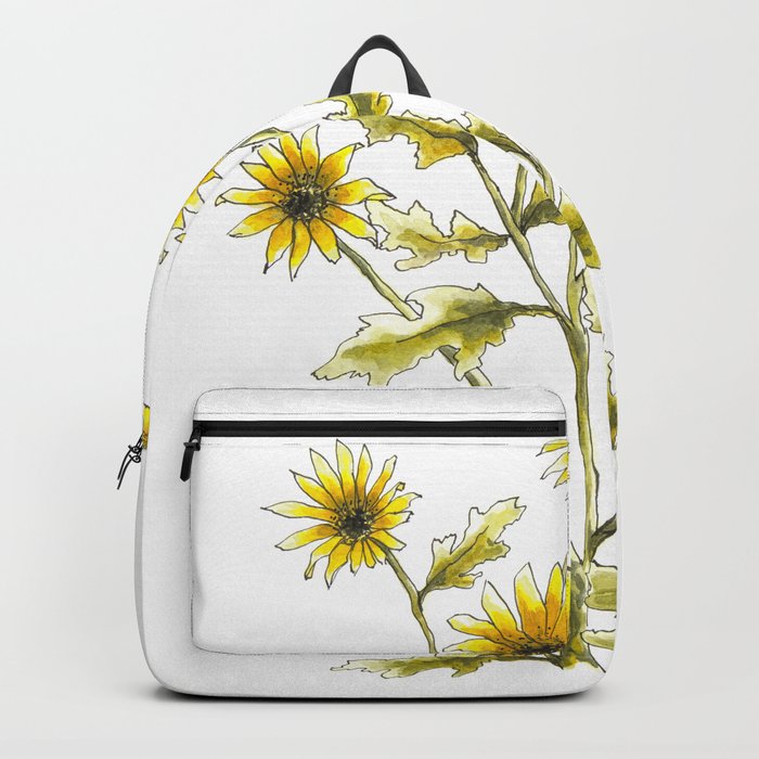 Yellow black eyed Susans painting Backpack