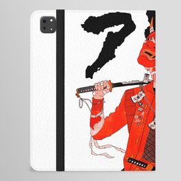 Japanese Samurai Warrior Hannya Mask iPad Folio Case