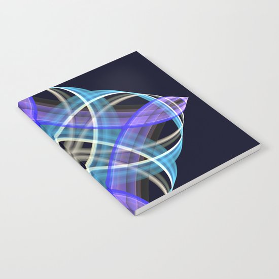 Four points geometric pattern design Notebook