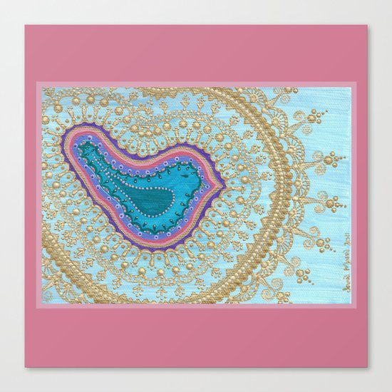 Rose Bird Canvas Print