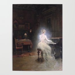Spirit Painting 1885 George Roux Poster