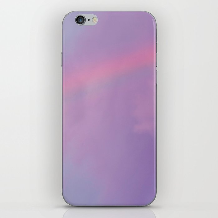 Purple Cotton Candy Clouds, Rainbow Sky  iPhone Skin
