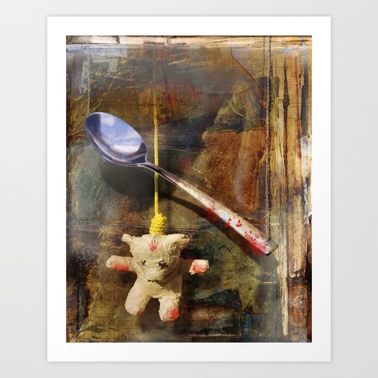 The Care and Feeding of Teddy Art Print