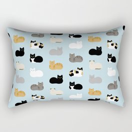 Cat Loaf Print Rectangular Pillow