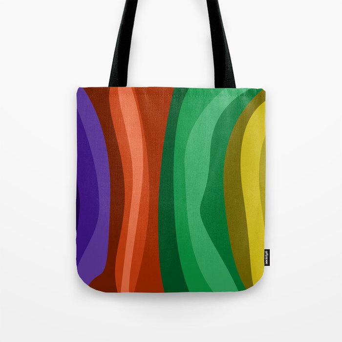 Colorful Curves Tote Bag by Mind Fly Society6