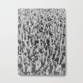 Substance Divided Metal Print | Quads, Grid, Graphicdesign, Digital, Glossy, Render, Shiny, Art, Cinema4D, Black And White 