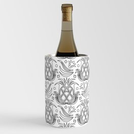 Pineapple Deco // Black & White Wine Chiller
