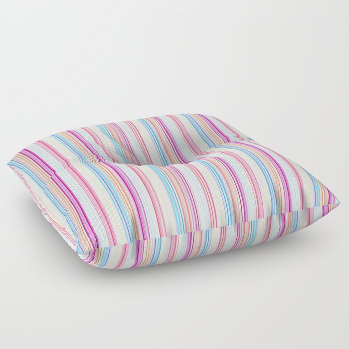 Vertical Stripes 3 Floor Pillow