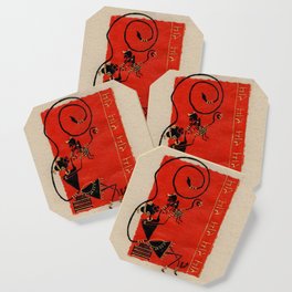 Warli Painting Lord Bal Hanuman Painting Of Monkey King Original Warli Painting Of Amrita Gupta Coaster By Designeramy Society6