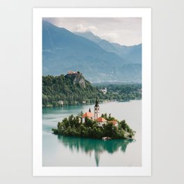 Lake Bled Art Print