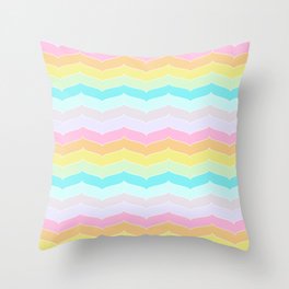 Pastel Stripes Throw Pillow