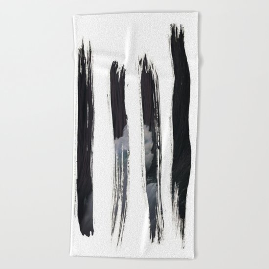 Paint it black Beach Towel