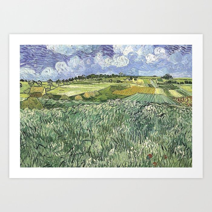 Vincent Van Gogh Plain near Auvers Art Print