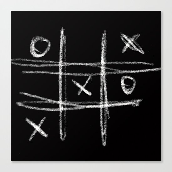 Tic-tac-toe Morpion Canvas Print