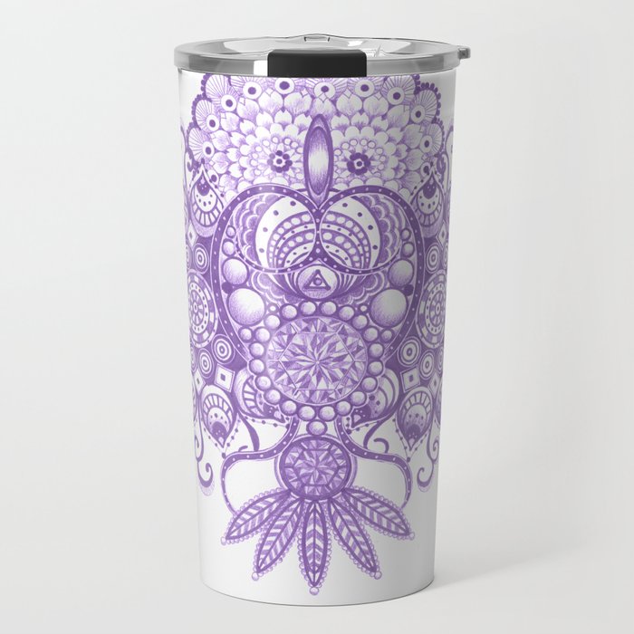 Purple Mandala Travel Mug