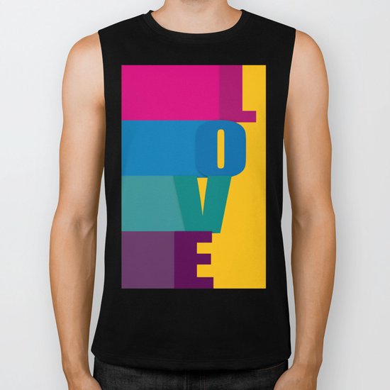The love is colorful Biker Tank