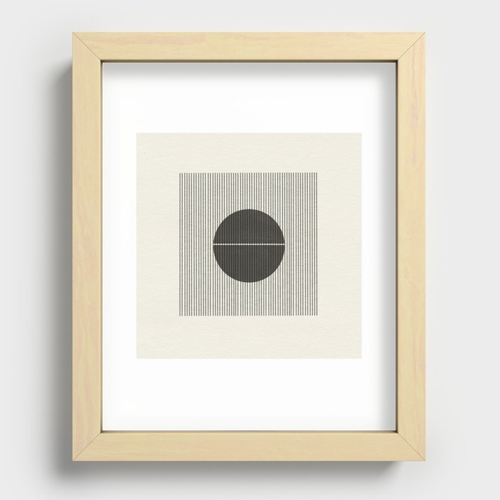 Minimalist Japandi Object No. 02 Recessed Framed Print