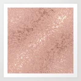 Rose gold shimmer Art Print