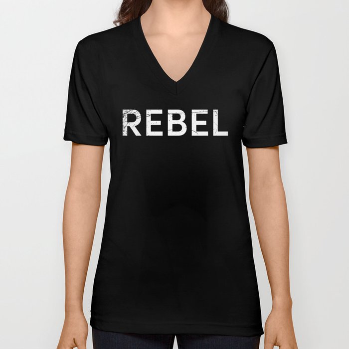 Vintage REBEL Shirt V Neck T Shirt