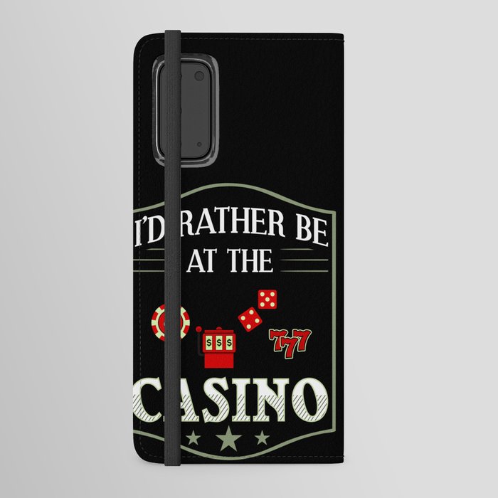 Casino Slot Machine Game Chips Card Player Android Wallet Case