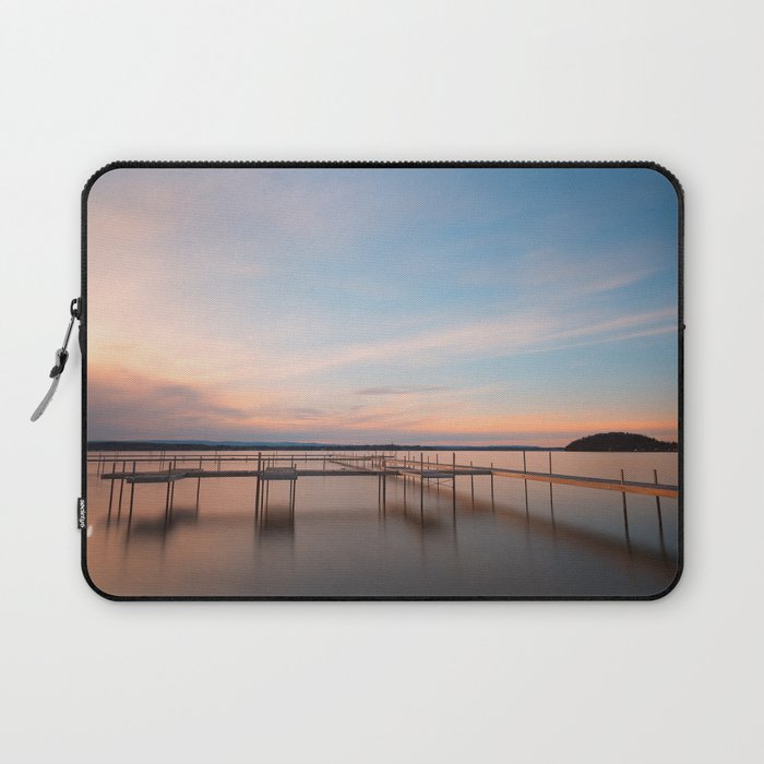 Saratoga Lake Sunset Laptop Sleeve