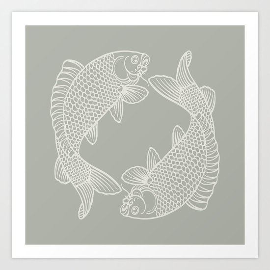 Oyster Bay Koi Art Print