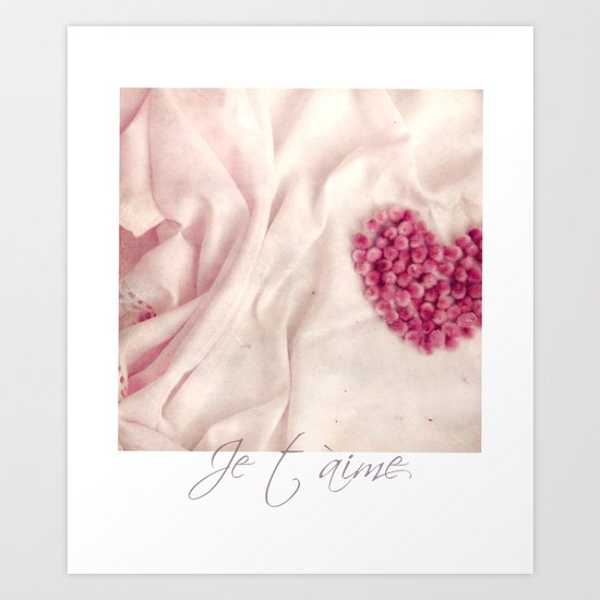 Je t`aime.. Art Print