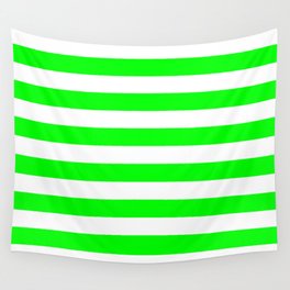 STRIPES (LIME & WHITE) Wall Tapestry