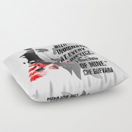 Che Guevara Revolutionary Political  Quote. Protest. Floor Pillow