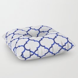 Quatrefoil Persian Blue 2 Floor Pillow