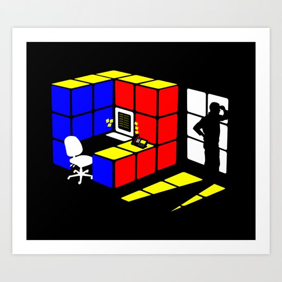 Rubix Cubicle Art Print