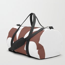 Fleur de Lis (Brown & White) Duffle Bag